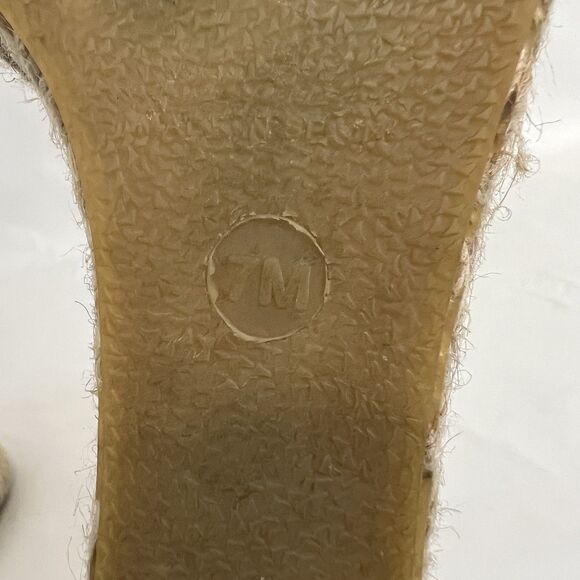 Vince Womens Size 7 Sophie Black Leather Wedge Espadrilles Simona Sandal - Picture 8 of 9